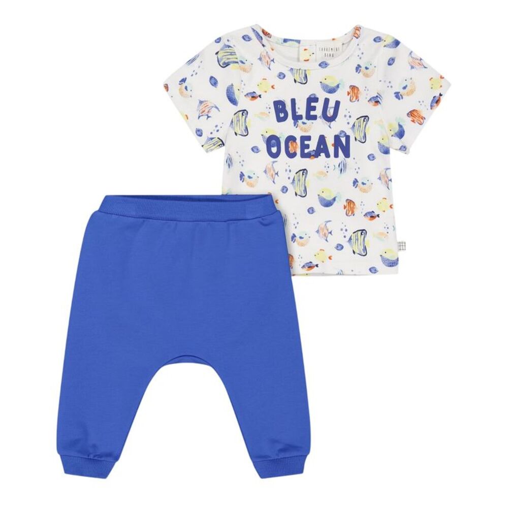Carrement Beau Baby Boys Co-ord Set / Blue/White